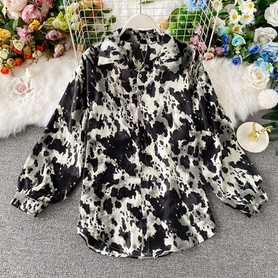 Női alkalmi ing klasszikus gallérral és gombokkal, különböző színekben