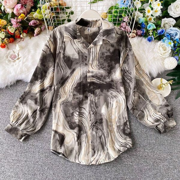 Női alkalmi ing klasszikus gallérral és gombokkal, különböző színekben