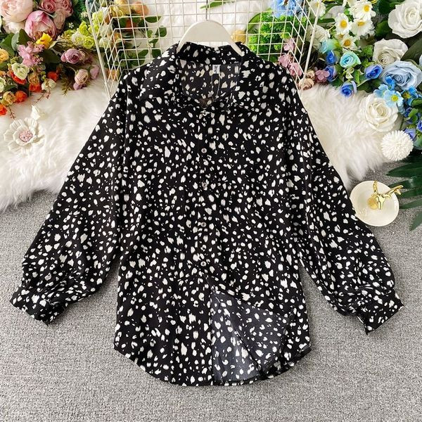 Női alkalmi ing klasszikus gallérral és gombokkal, különböző színekben