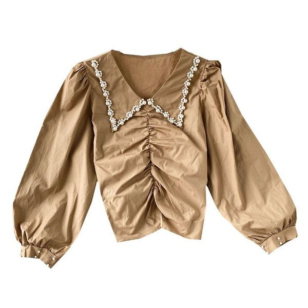 Naiste vabaaja lühike pikkade laiade varrukate ja kandilise kaelusega särk