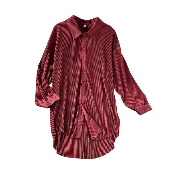 Sieviešu ikdienas krekls ar klasisku apkakli - asimetrisks modelis