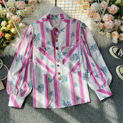 Új modell elegáns női ing kövekkel, két színben