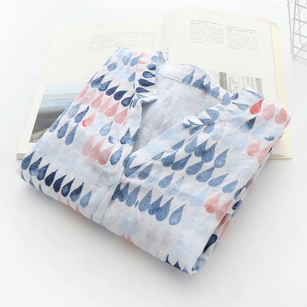 Moodne naiste särk 3/4 varrukate ja nööpidega