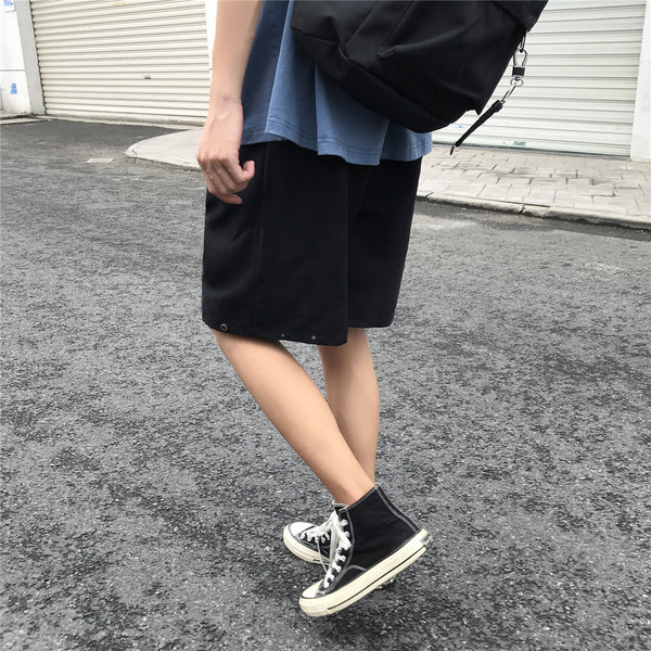 Nyári 3/4-es rövidnadrág elasztikus derékbőséges modellel