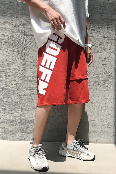 Feliratos sport- és alkalmi rövidnadrág