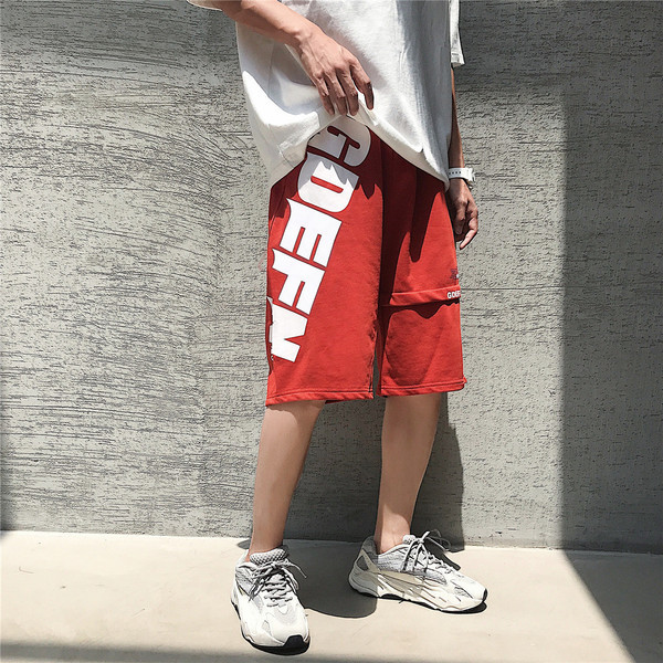 Feliratos sport- és alkalmi rövidnadrág