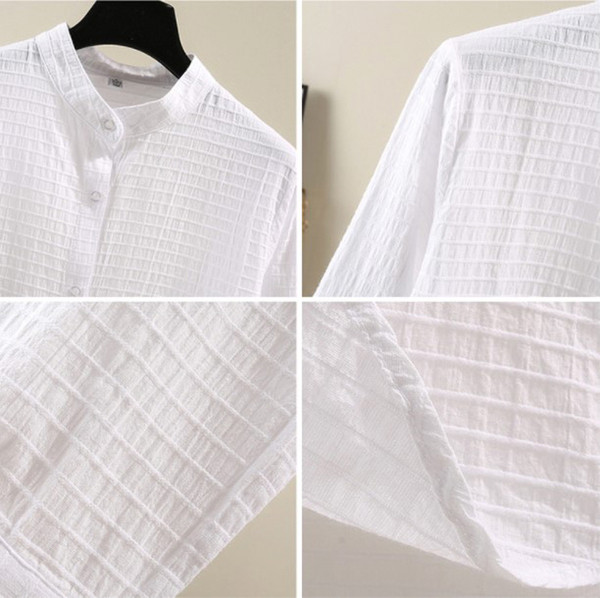 Naiste vabaaja särk nööpidega valge