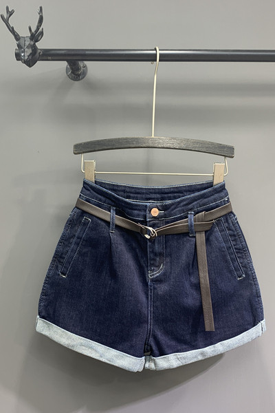 Uus vööga lühikeste pükste mudel - sinine