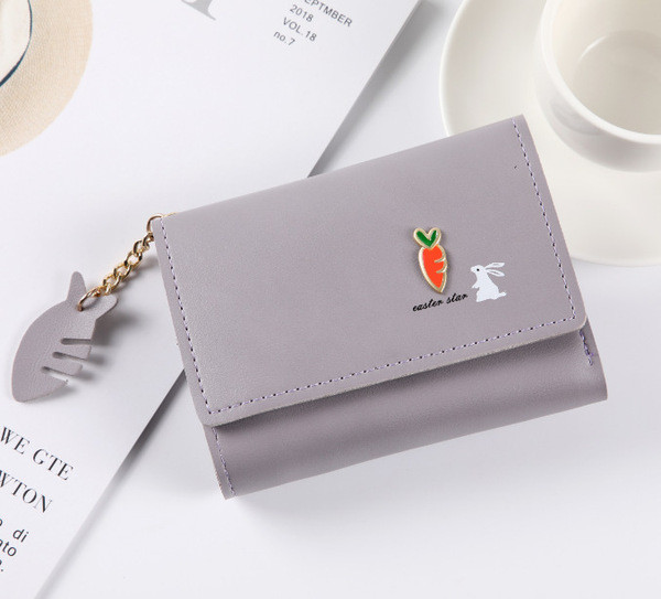 Metallist kaunistusega naiste rahakott - ökonahk