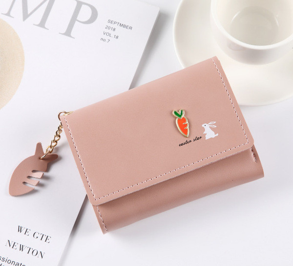 Metallist kaunistusega naiste rahakott - ökonahk