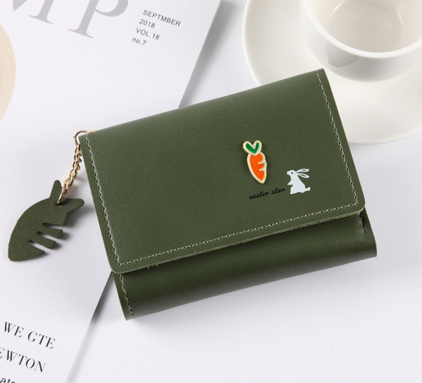 Metallist kaunistusega naiste rahakott - ökonahk