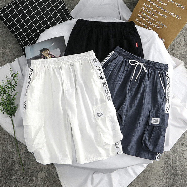 Nyári rövidnadrág szegéllyel és zsebekkel