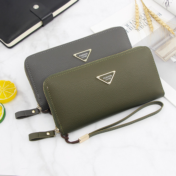 Női pénztárca eko bőrből, cipzárral