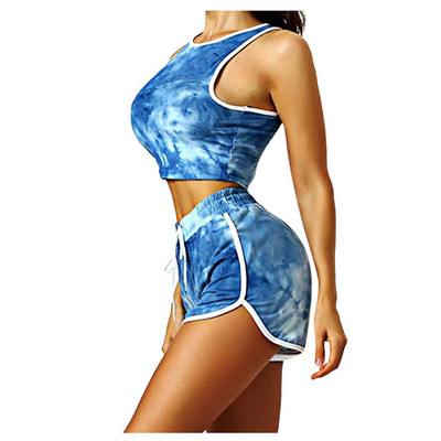 UUS mudeli naiste vabaaja komplekt kahest osast topist + lühikesed püksid