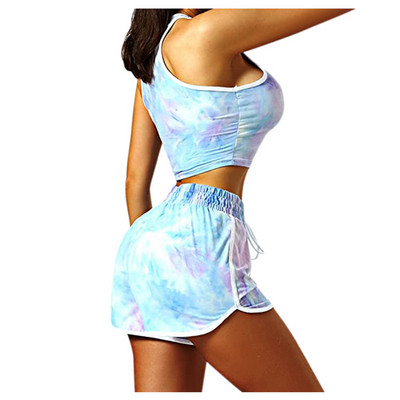 UUS mudeli naiste vabaaja komplekt kahest osast topist + lühikesed püksid