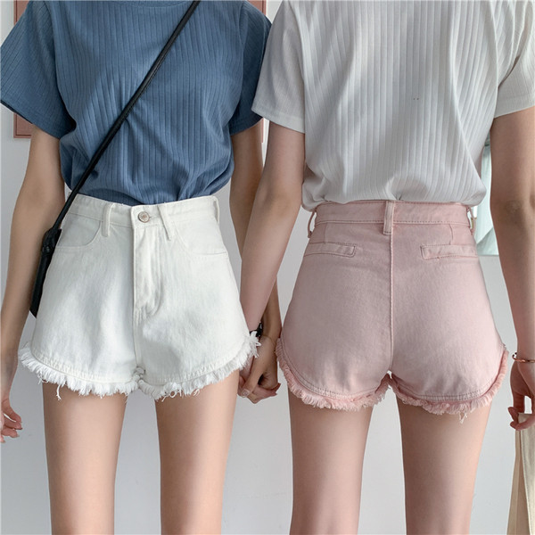 Rebenenud motiividega vabaaja teksapüksid