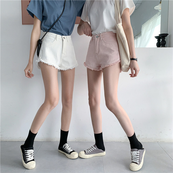 Rebenenud motiividega vabaaja teksapüksid