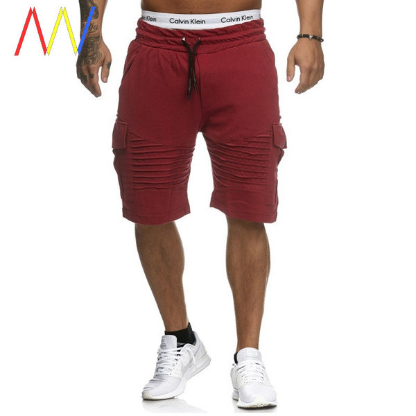 Meeste 3/4 puuvillased püksid küljetaskutega