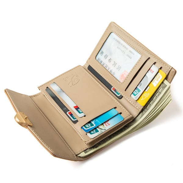 Naiste väike rahakott metallist luku ja lilledega