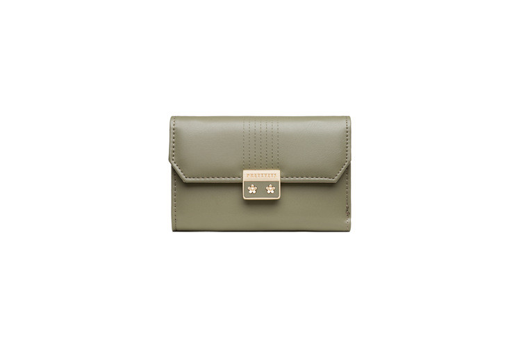 Női pénztárca eko bőrből és fém rögzítéssel