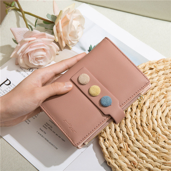 Női bőr pénztárca érme zsebbel - kicsi