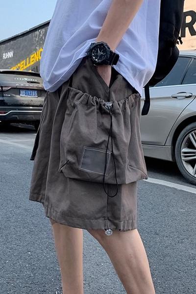 Széles modell cargo nadrág nyakkendővel