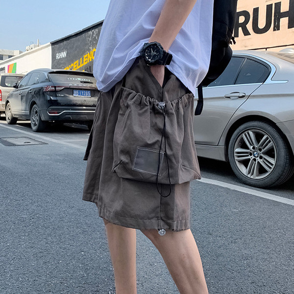 Széles modell cargo nadrág nyakkendővel