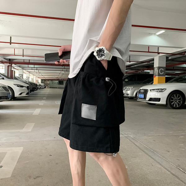 Széles modell cargo nadrág nyakkendővel