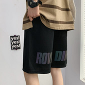 Suvised puuvillased lühikesed püksid kirjaga