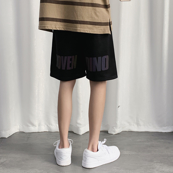 Suvised puuvillased lühikesed püksid kirjaga