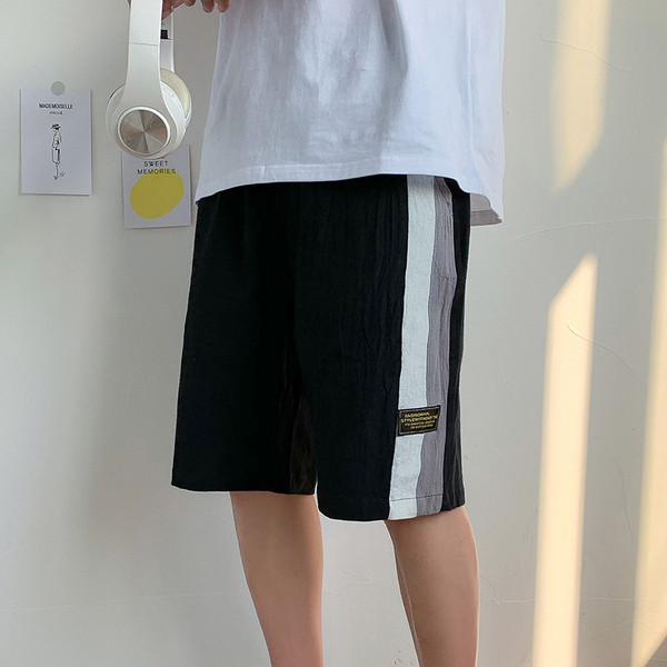 3/4 pamut rövidnadrág oldalsó szegéllyel