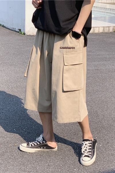 Vasaras platas cargo bikses ar 7/8 garumu