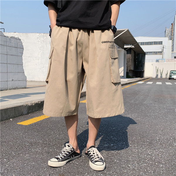 Vasaras platas cargo bikses ar 7/8 garumu