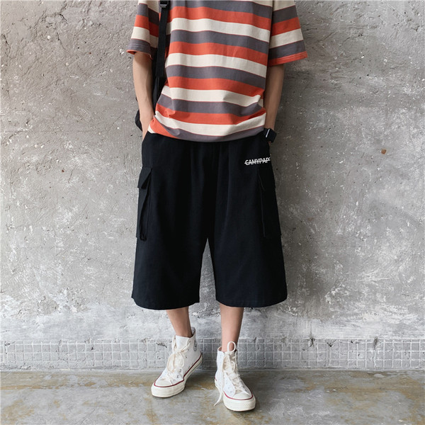 Vasaras platas cargo bikses ar 7/8 garumu