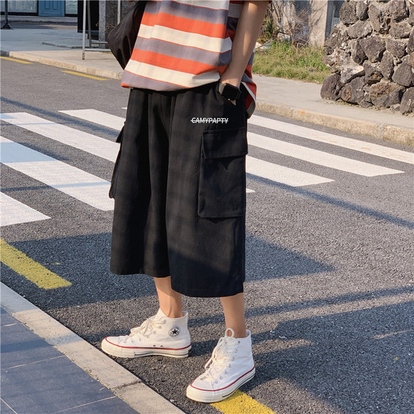 Vasaras platas cargo bikses ar 7/8 garumu