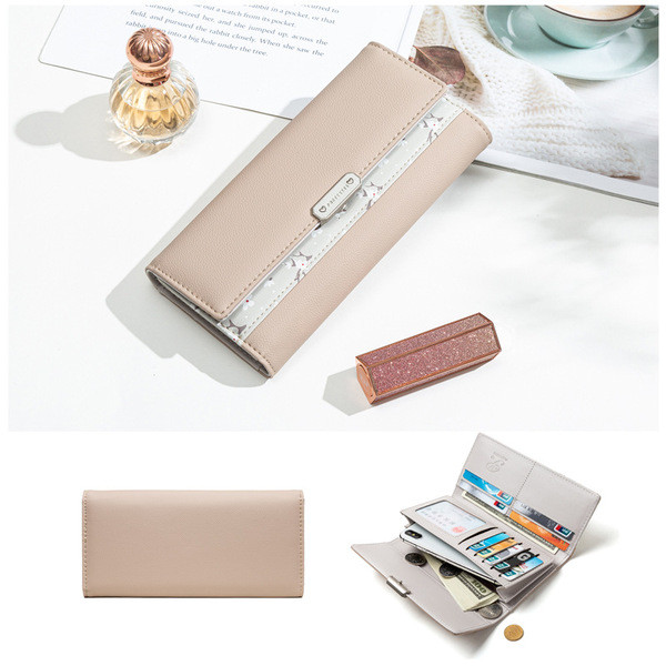 Naiste nahast rahakott metallist kinnitusega