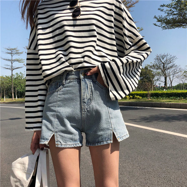 JAUNS sieviešu šortu modelis ar augstu vidukli