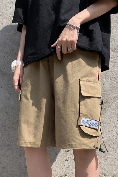 Pantaloni cargo pentru bărbați cu șireturi