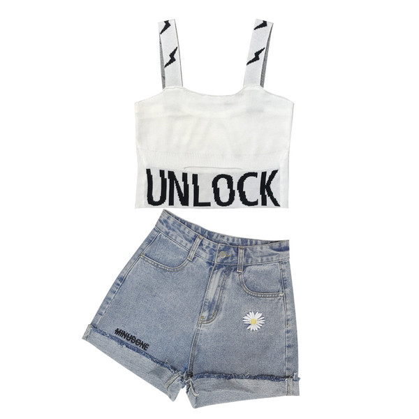 Sinise tikandiga vabaaja teksapüksid