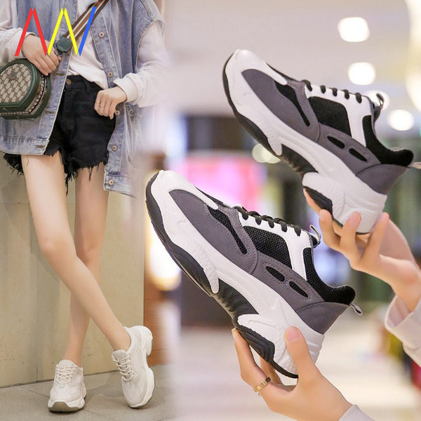 Női tornacipő eko bőrből és textilből