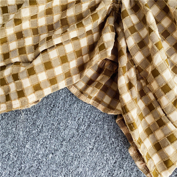 Ikdienas sieviešu rūtains krekls ar garām piedurknēm