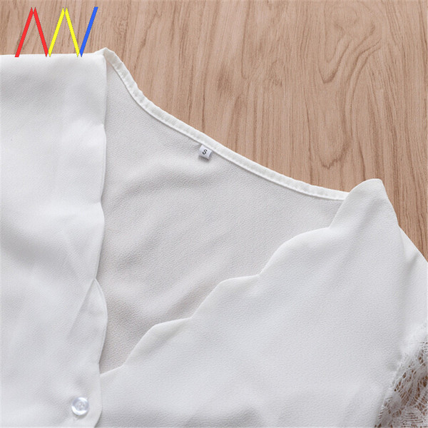 Naiste pitsvarrukate ja nööpidega särk