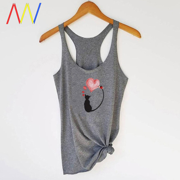 Top modern cu imprimeu de pisici