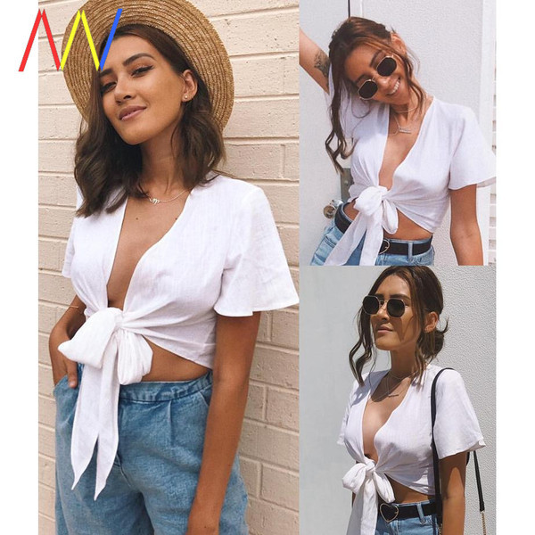 Nyári ing rövid modell, derékban nyakkendővel