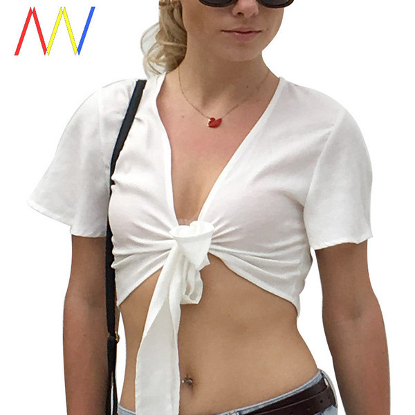 Nyári ing rövid modell, derékban nyakkendővel