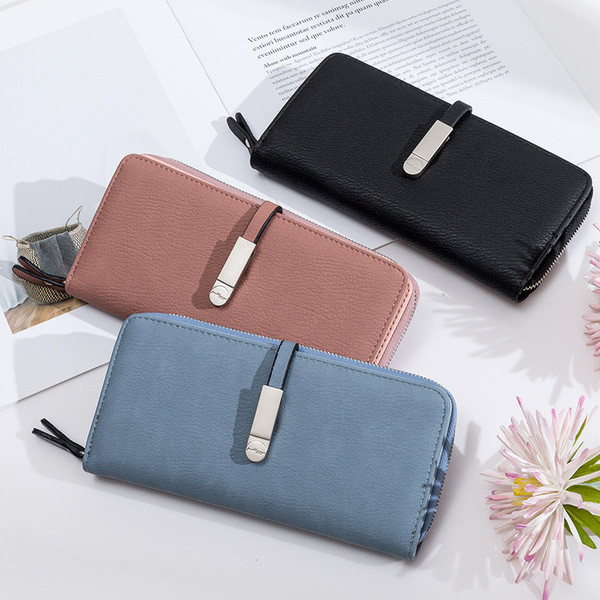 Női pénztárca cipzárral - eco bőr