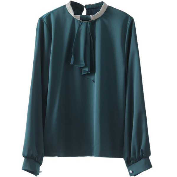 Uue mudeli naiste särk - ümara kaelusega ja pikkade varrukatega