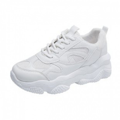 Sporty-casual γυναικεία αθλητικά παπούτσια με κορδόνια και παχιά τραχιά σόλα