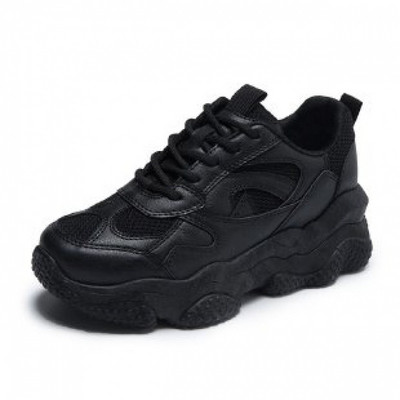 Sporty-casual γυναικεία αθλητικά παπούτσια με κορδόνια και παχιά τραχιά σόλα