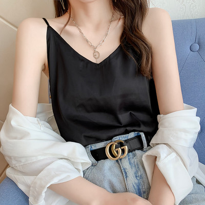 Maieu casual dama cu bretele subtiri – un model curat